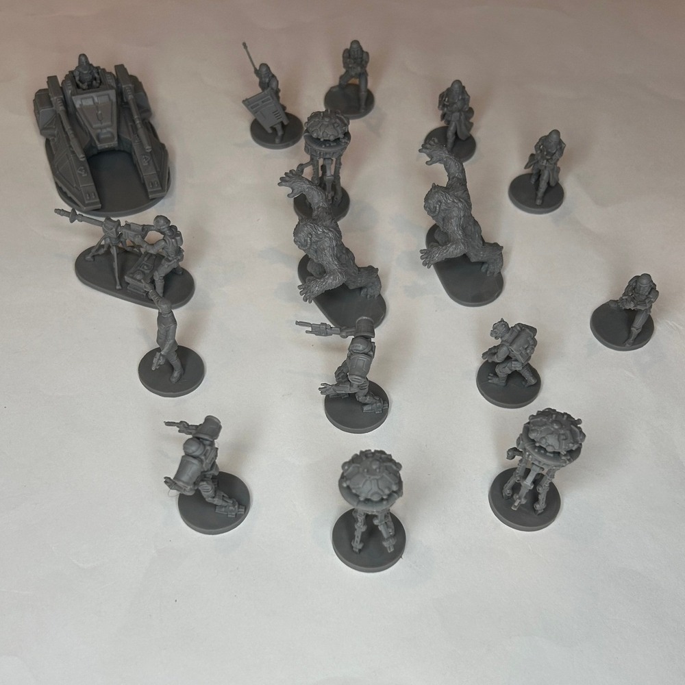 Fantasy Flight Games Star Wars Imperial Assault Miniatures Lot Grey 16 unpainted